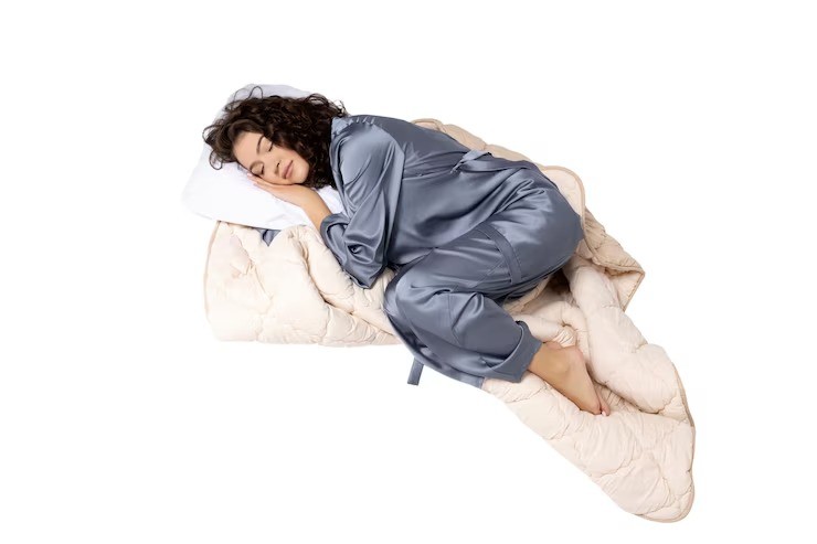 arti posisi tidur, stres dan posisi tidur, tidur posisi janin, tidur posisi miring, mengatasi stres sebelum tidur, cara tidur lebih nyenyak